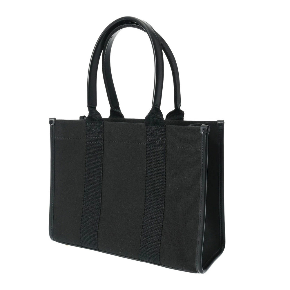 Balenciaga Tote Canvas Bag Leather Black